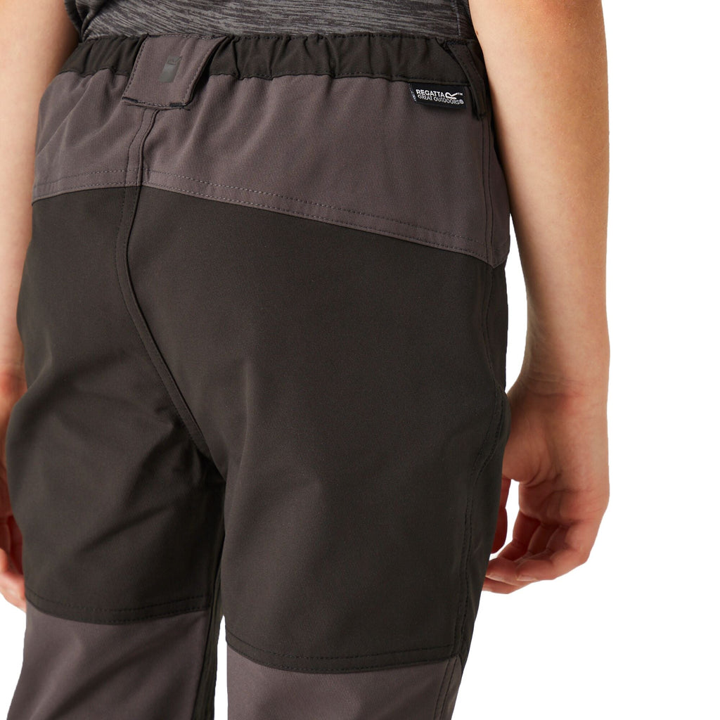 Tech Mountain Trs - Kinder Wanderhose | Reißverschlussöffnung am Knöchel - Schwarz 82g black/ash Bild 4
