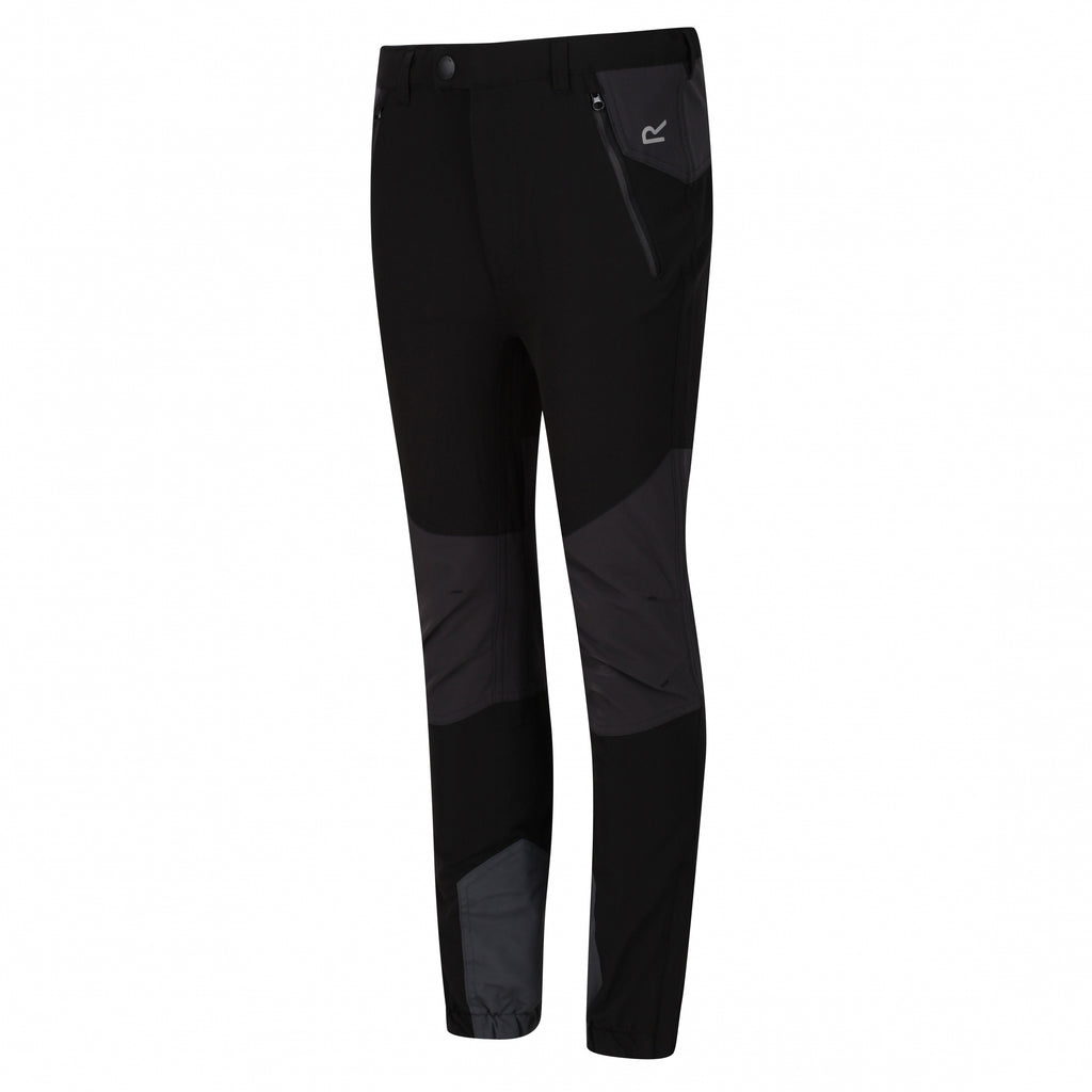 Tech Mountain Trs - Kinder Wanderhose | Reißverschlussöffnung am Knöchel - Schwarz 82g black/ash Bild 7