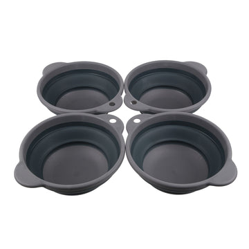 TPR Fldng Bowl S4 - Faltbare Schalen | 4erSet - Grau ÉbonyGrey Bild 1