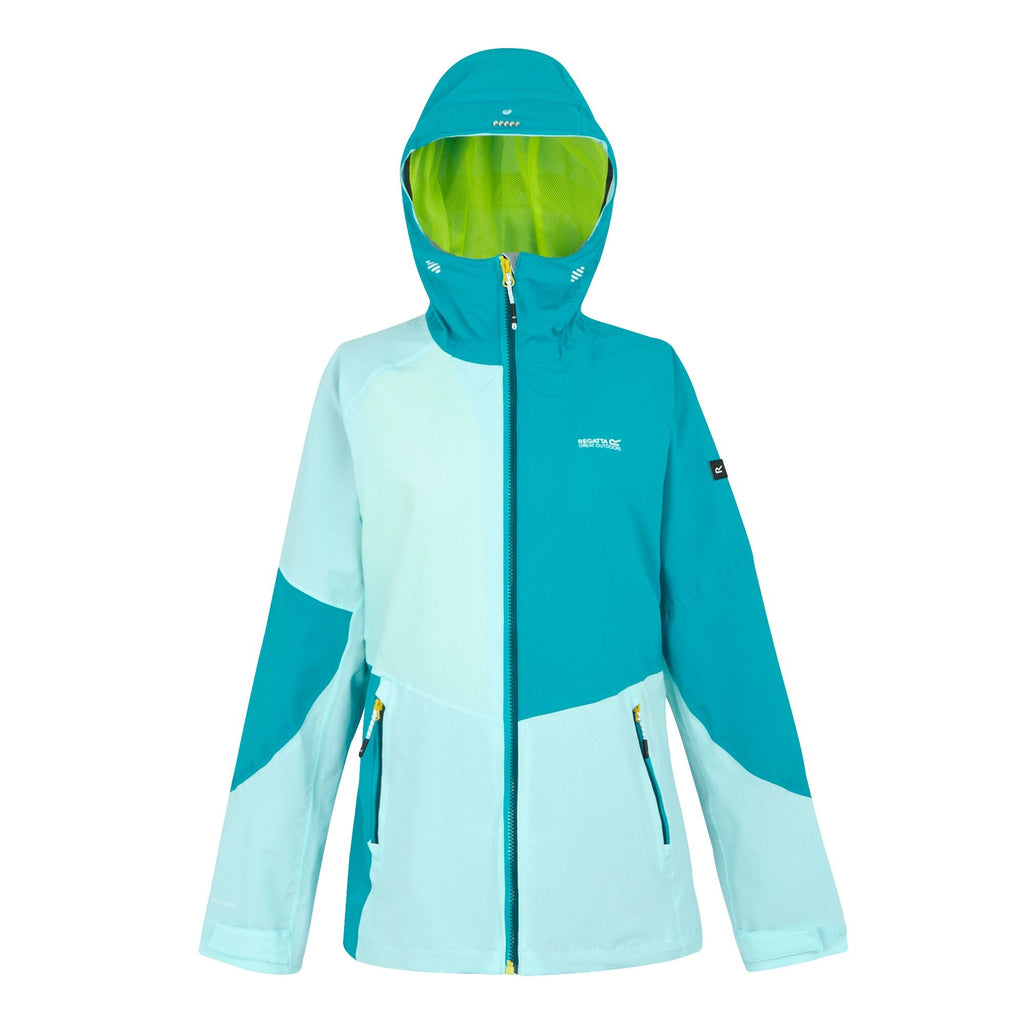 Wmn Raddick II - Damen Stretchjacke | integrierte Taschenlampe an der Kapuze - Blau Bleached Aqua/Tahoe Blue Bild 7
