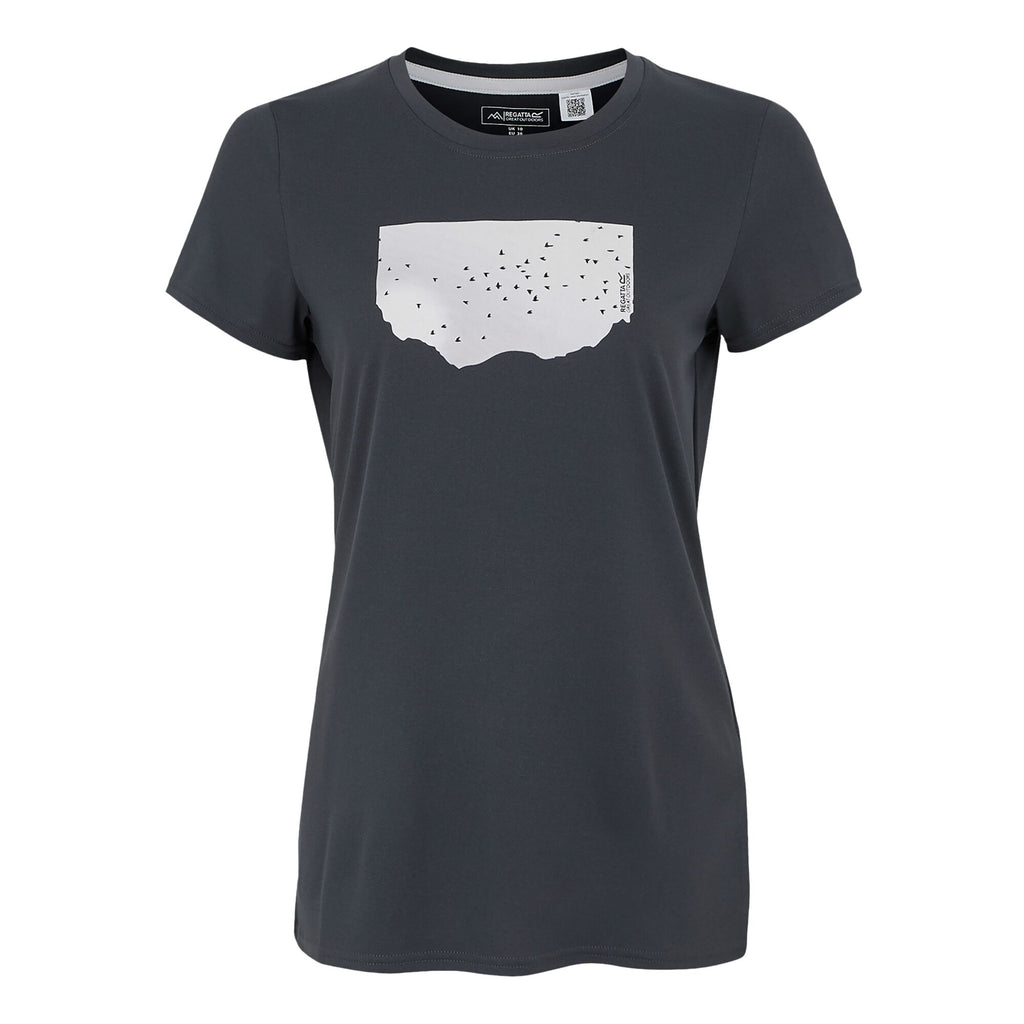Wmn`s Fingal Stretch - Damen T-Shirt | schnelltrocknend - Grau Seal Grey Bild 1