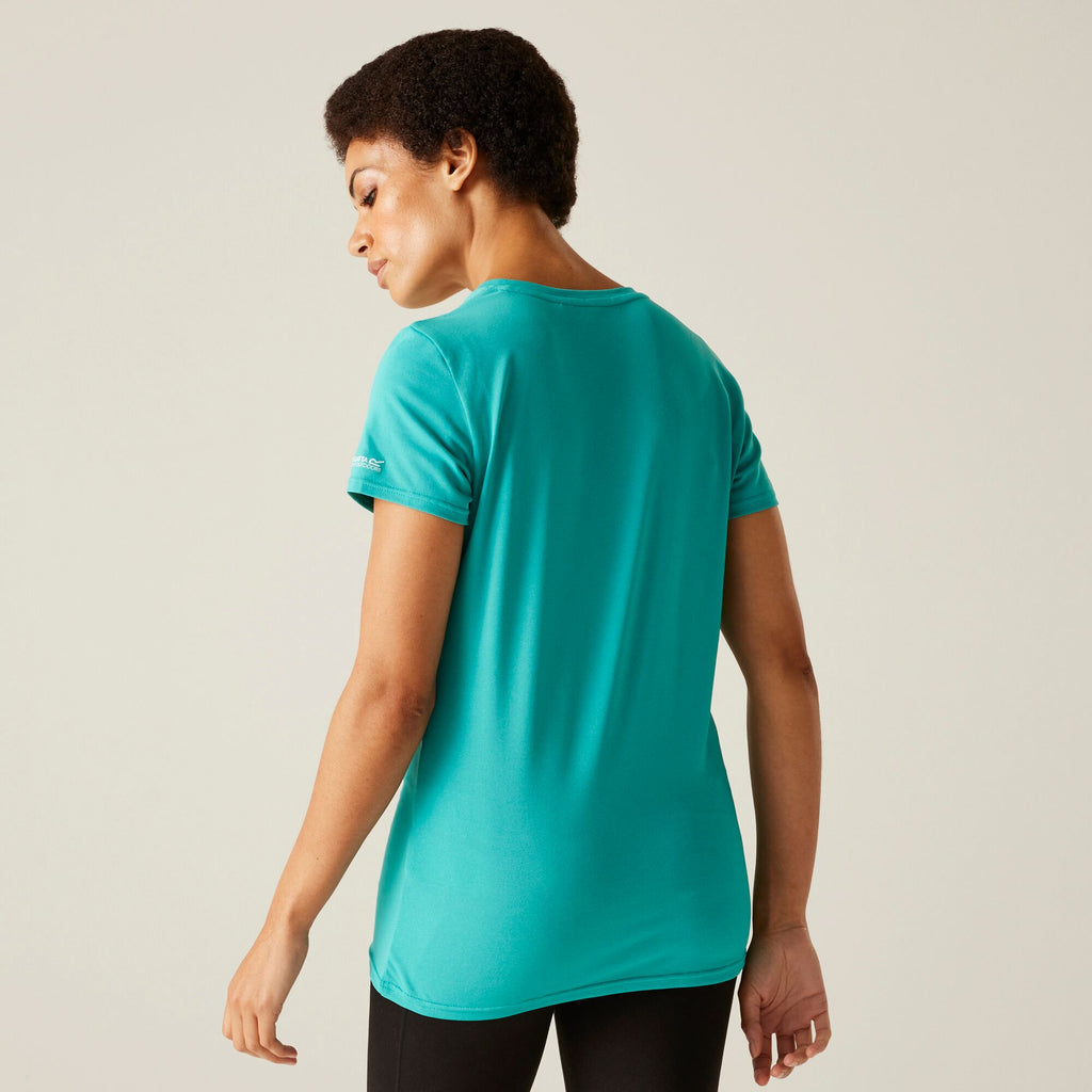 Wmn`s Fingal Stretch - Damen T-Shirt | schnelltrocknend - Türkis Turquoise Bild 2