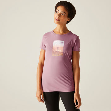 Wmn`s Fingal Stretch - Damen T-Shirt | schnelltrocknend - Rosa Lilas Bild 1