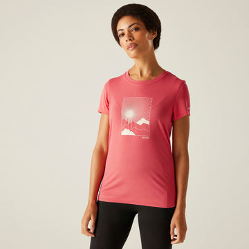 Wmn`s Fingal Stretch - Damen T-Shirt | schnelltrocknend - Rosa Peach Bloom Bild 1