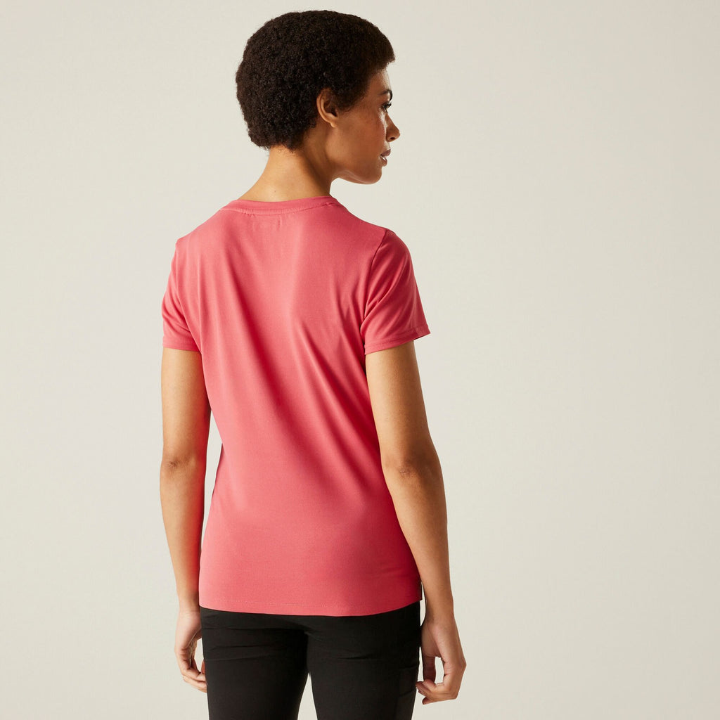 Wmn`s Fingal Stretch - Damen T-Shirt | schnelltrocknend - Rosa Peach Bloom Bild 2