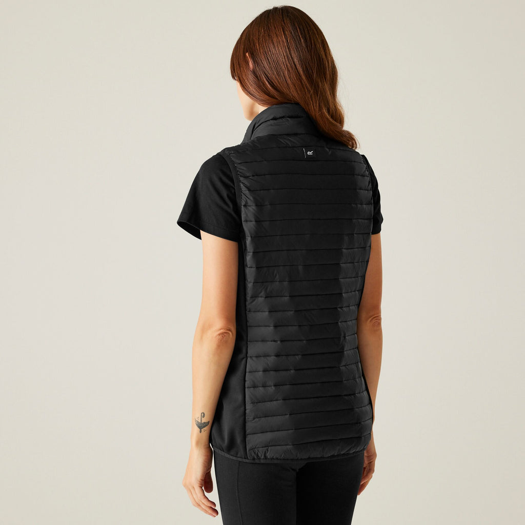 Women`s Andreson Hybrid B/W - Damen Gilet | leichte Wattierung - Schwarz Black Bild 2