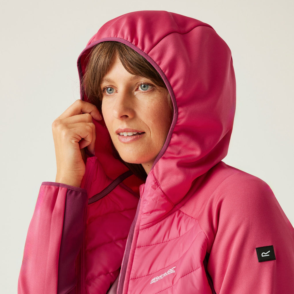 Women`s Andreson VIII Hybrid - Damen Jacke | mit leichter Wattierung - Pink Pop/Beaujols Bild 5