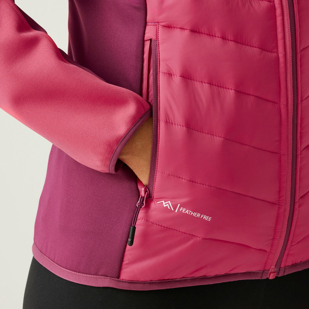 Women`s Andreson VIII Hybrid - Damen Jacke | mit leichter Wattierung - Pink Pop/Beaujols Bild 7