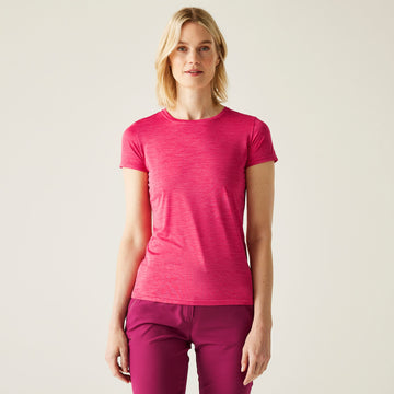 Women`s Fingal Edition - Damen T-Shirt | meliertes Jersey - Pink Pop Bild 1