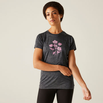 Women's Fingal IX - Damen T-Shirt | mit Grafikdruck - Grau SealGrey Mar Bild 1