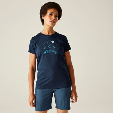 Women's Fingal IX - Damen T-Shirt | mit Grafikdruck - Blau Navy Bild 1