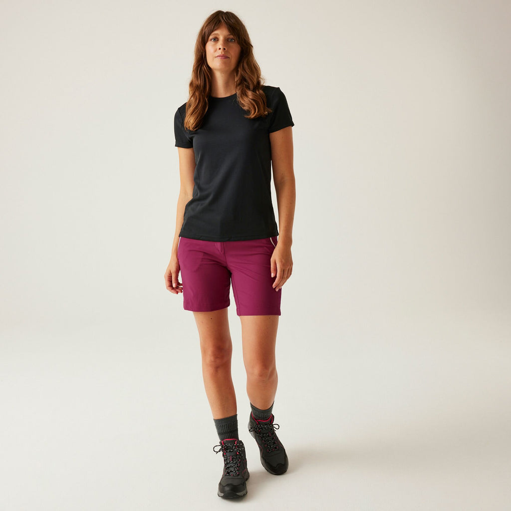 Women`s Mountain Shorts II - Damen Shorts | halbelastischer Taillenbund - Violett Beaujolais Bild 1