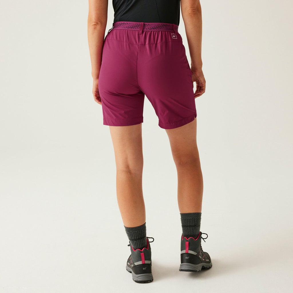 Women`s Mountain Shorts II - Damen Shorts | halbelastischer Taillenbund - Violett Beaujolais Bild 2