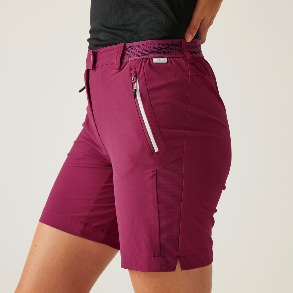 Women`s Mountain Shorts II - Damen Shorts | halbelastischer Taillenbund - Violett Beaujolais Bild 5