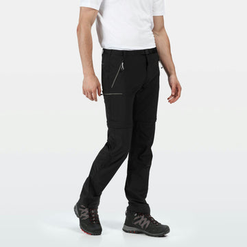 Xert Str Z/O III - Herren Wanderhose | abzipbar, wasserabweisend und schnelltrocknend - Schwarz 800 black Bild 1