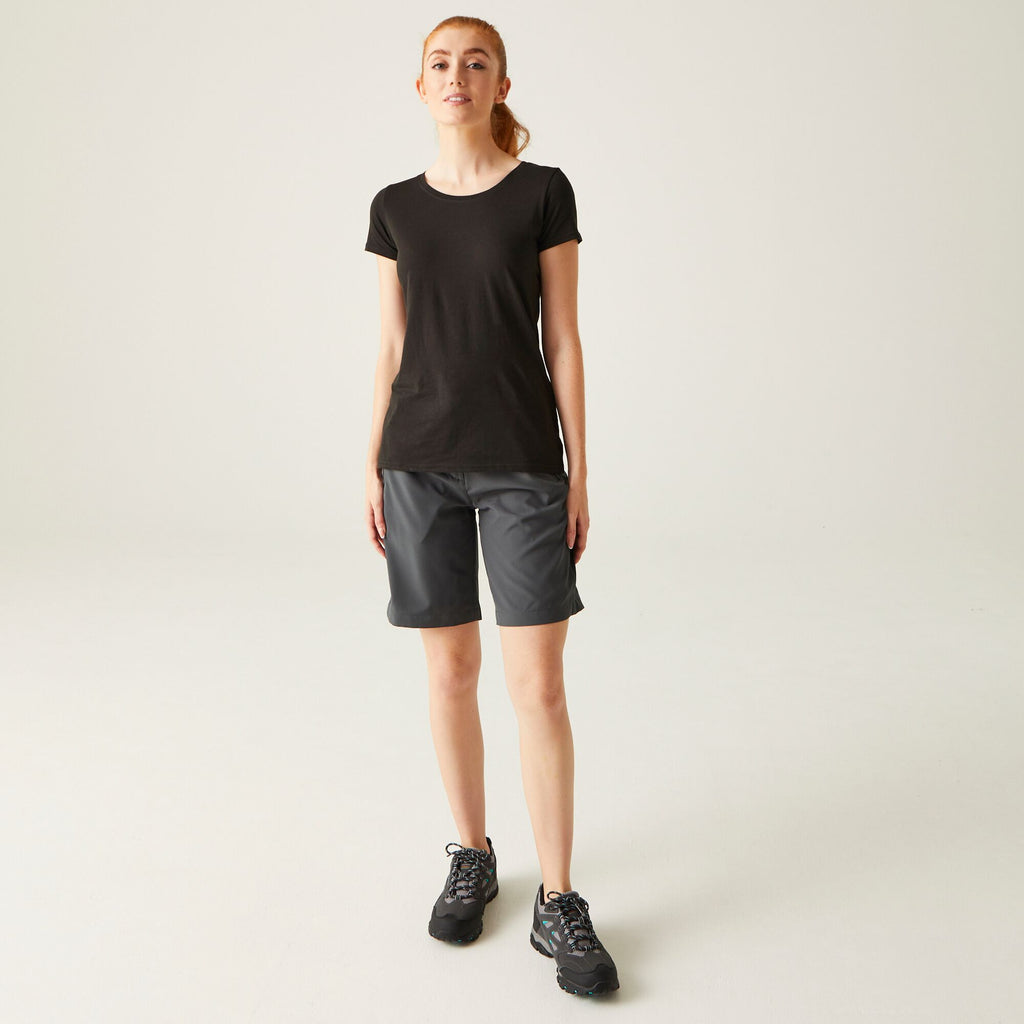 Xert Stretch Bermuda Light - Damen Short | aus leichtem Stretchgewebe - Grau Seal Grey Bild 1