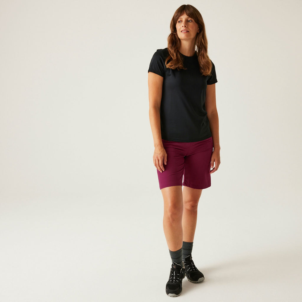 Xert Stretch Bermuda Light - Damen Short | aus leichtem Stretchgewebe - Violett Beaujolais Bild 1