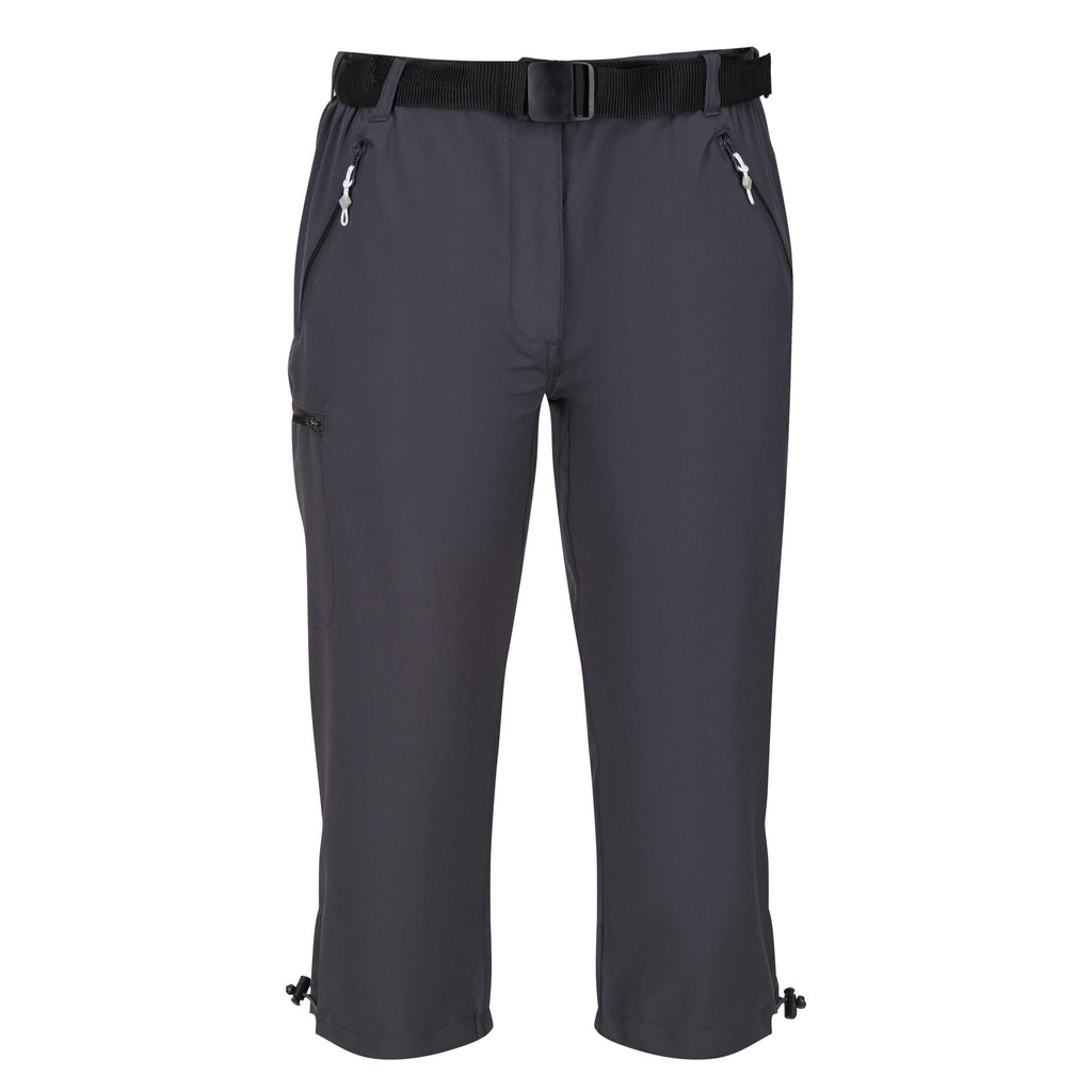 Xrt Capri Light - Damen Wanderhose 3/4 | Front- und Gesäßtaschen mit Reißverschluss - Grau Seal Grey Bild 3