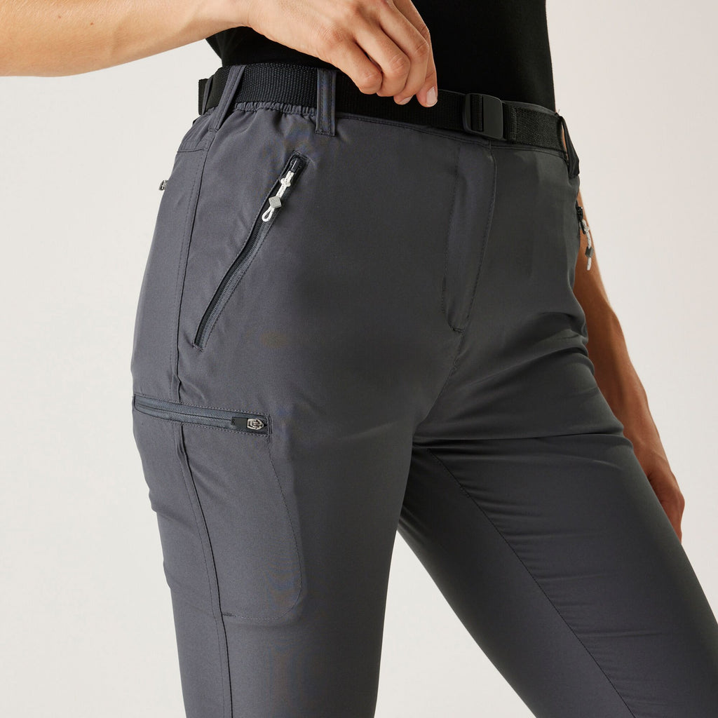 Xrt Capri Light - Damen Wanderhose 3/4 | Front- und Gesäßtaschen mit Reißverschluss - Grau Seal Grey Bild 5