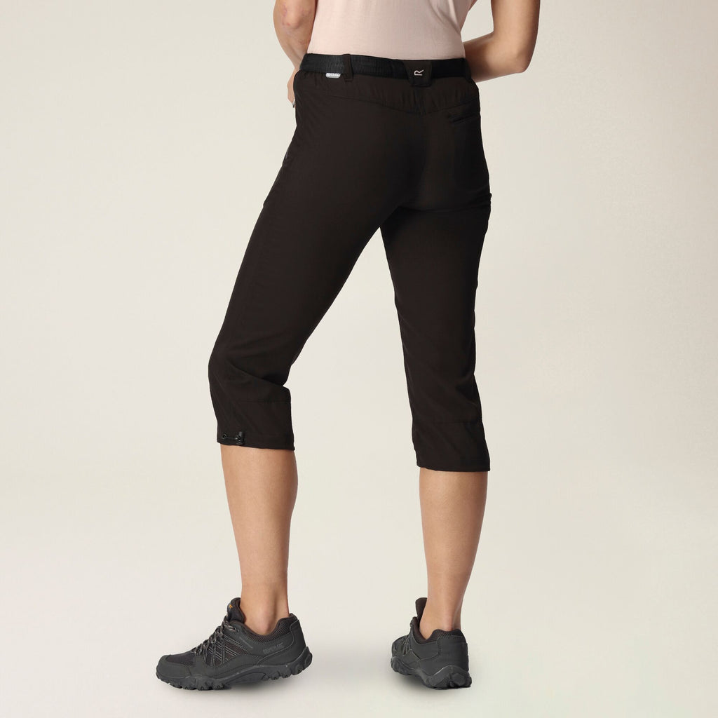 Xrt Capri Light - Damen Wanderhose 3/4 | Front- und Gesäßtaschen mit Reißverschluss - Schwarz Black Bild 2