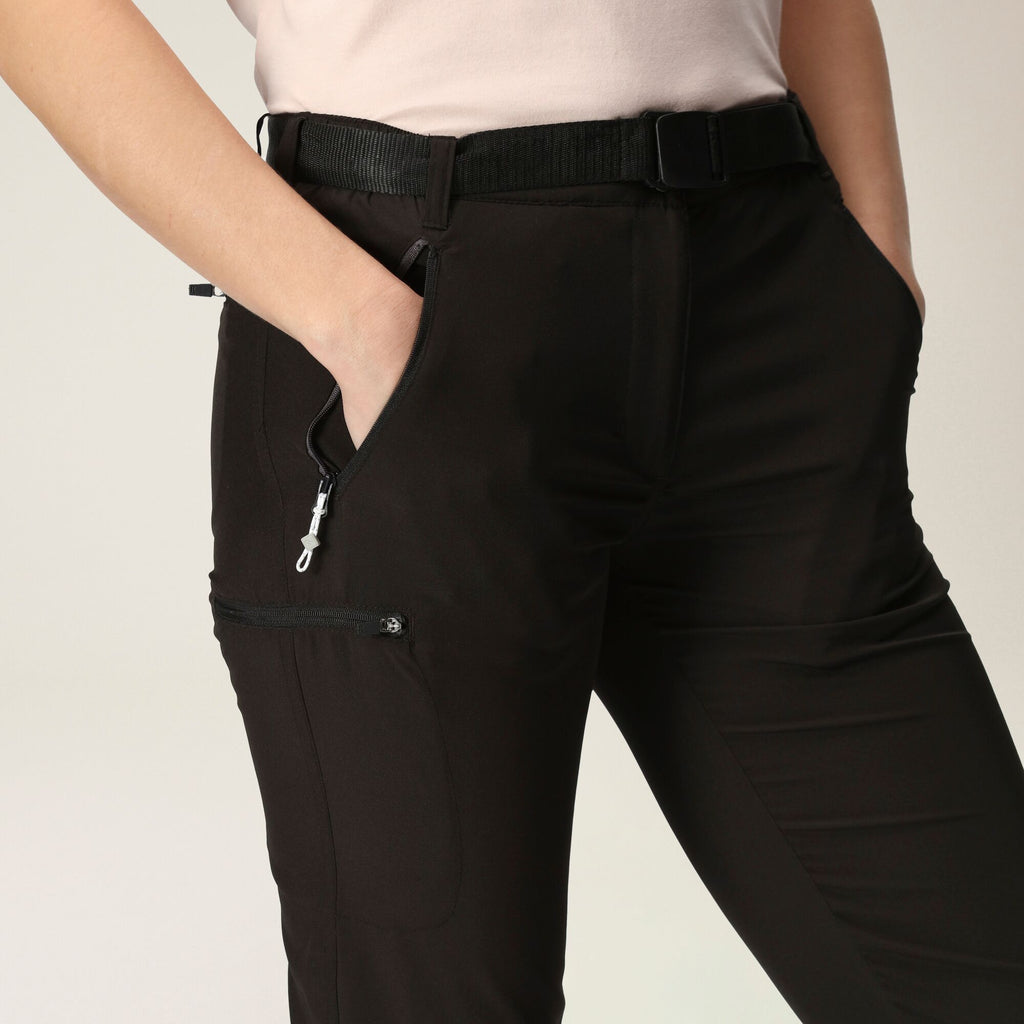 Xrt Capri Light - Damen Wanderhose 3/4 | Front- und Gesäßtaschen mit Reißverschluss - Schwarz Black Bild 5