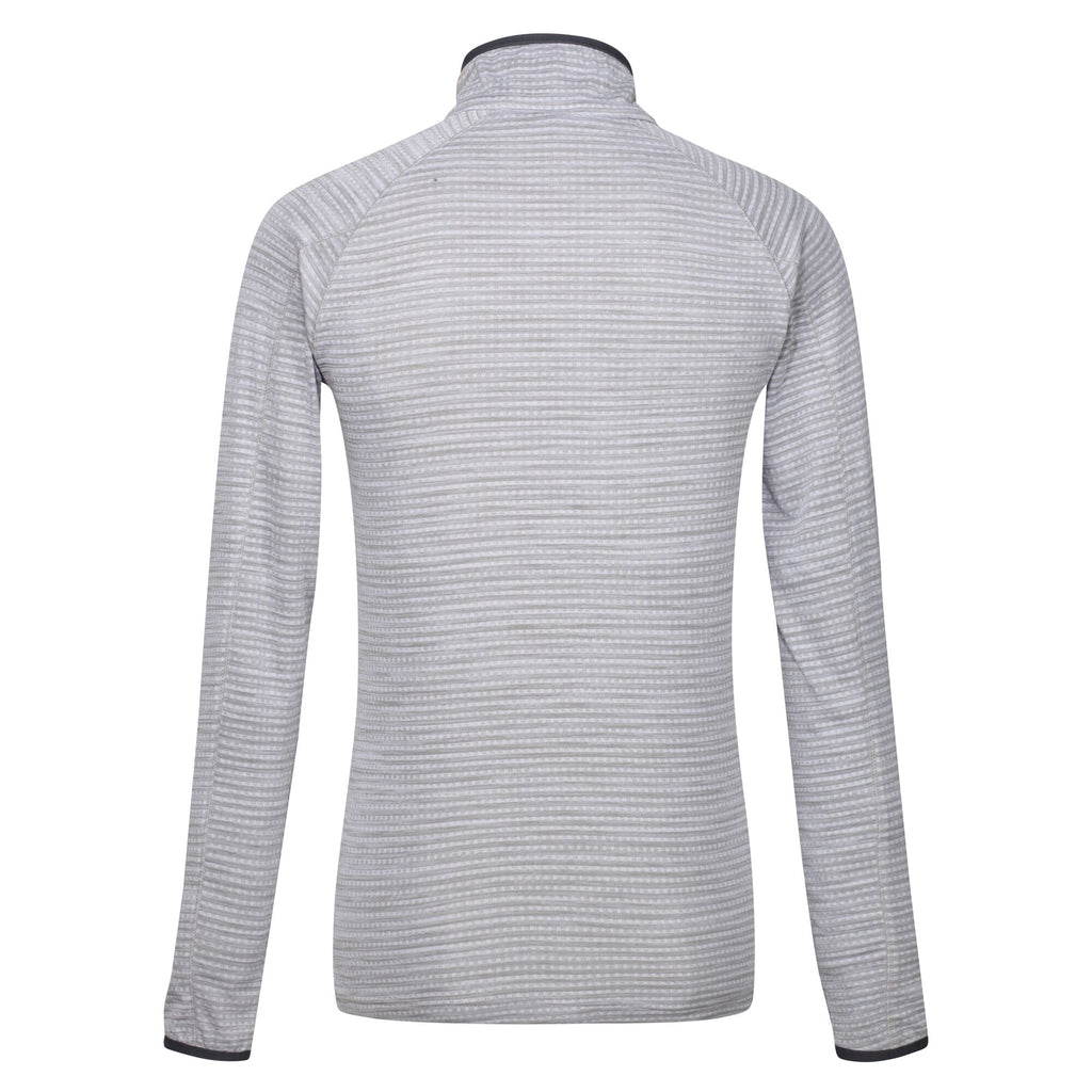 Yonder - Damen Langarmshirt | mit Zip - Grau 900 white Bild 4