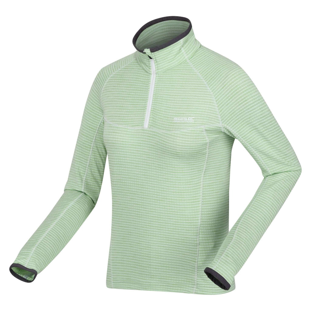 Yonder - Damen Langarmshirt | mit Zip - Hellgrün Quiet Green Bild 3