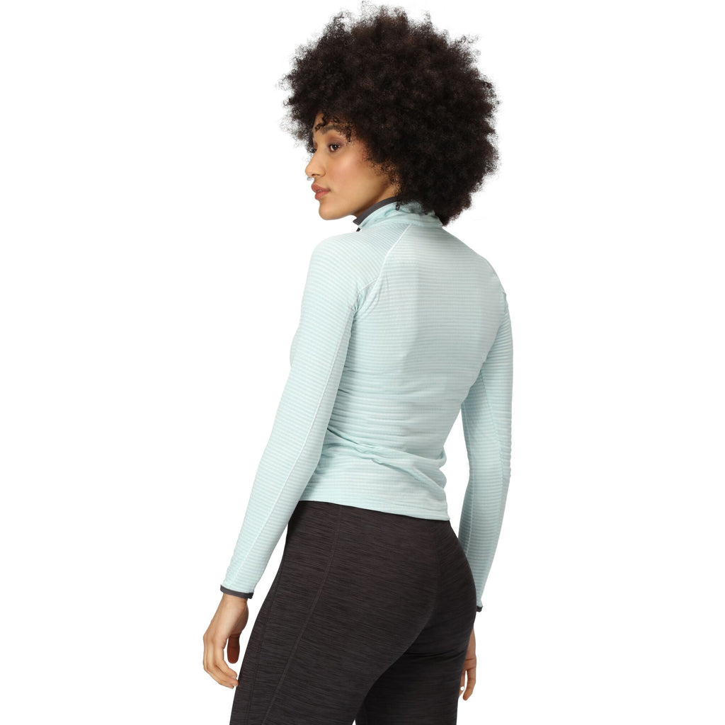 Yonder - Damen Langarmshirt | mit Zip - Hellblau Sea Haze Bild 4