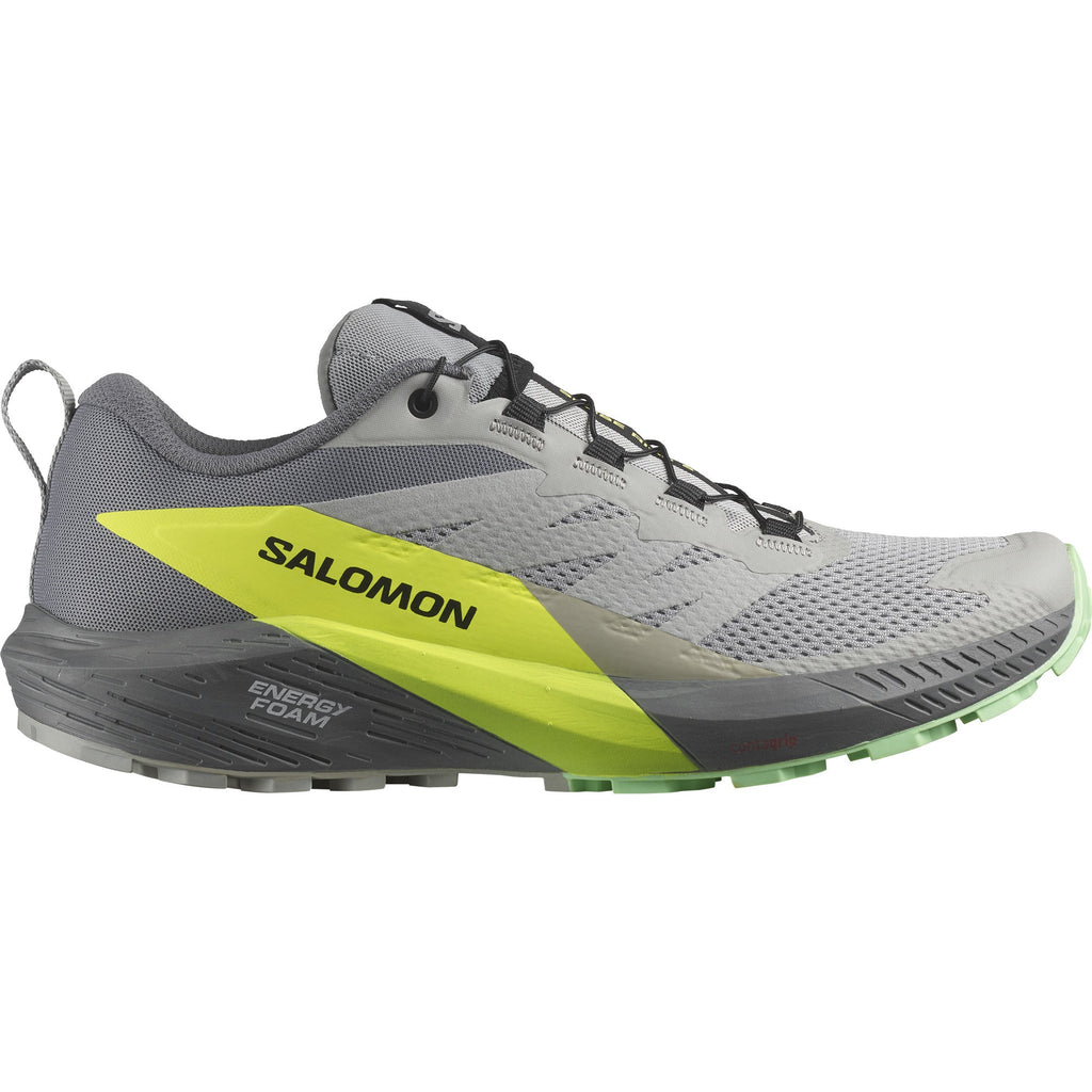 SENSE RIDE 5 - Herren Laufschuh | ein vielseitiger Trailrunning-Schuh - Grau-Gelb Alloy/Quiet Shade/Safety Yellow Bild 1
