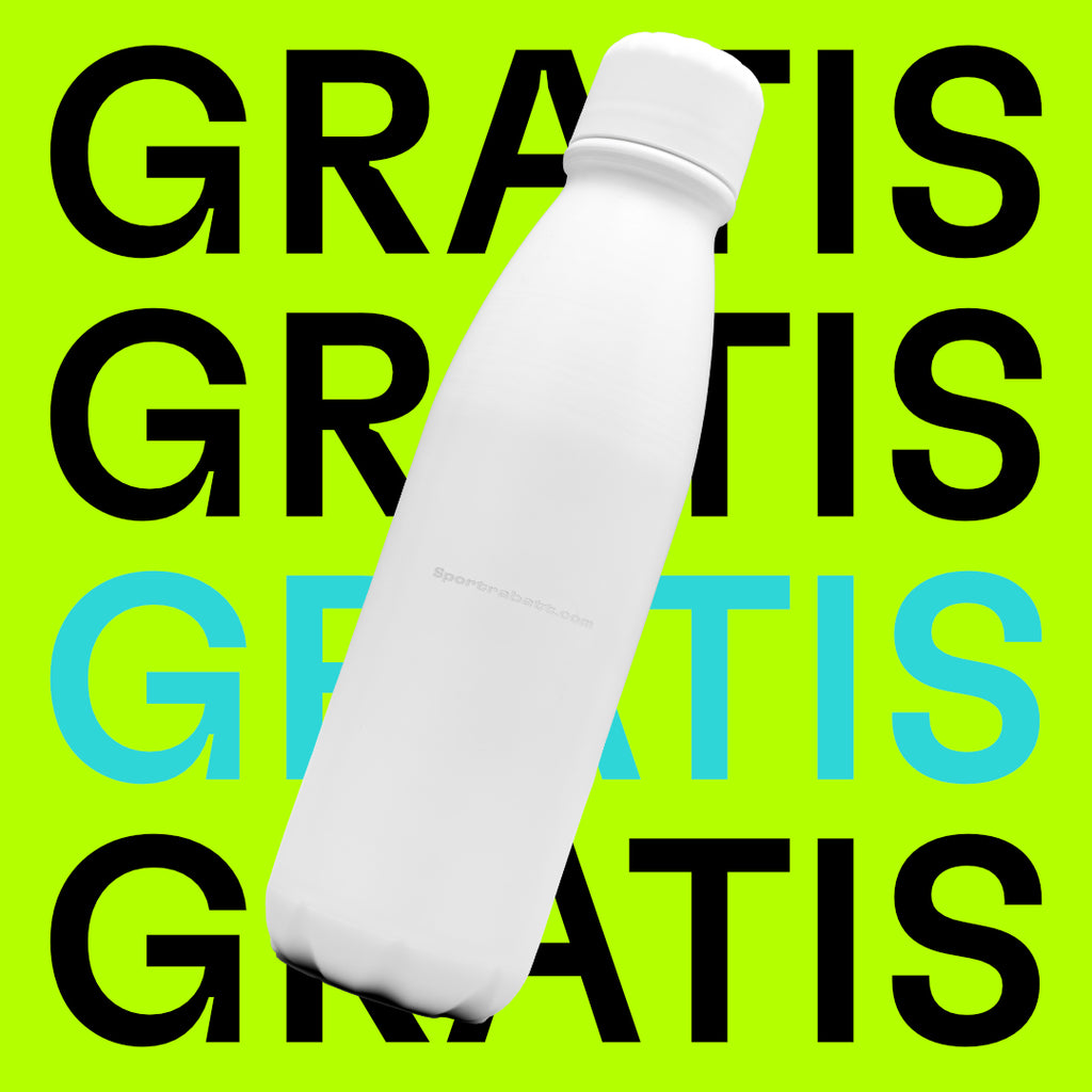 Trinkflasche aus Metall | mit 600ml Fassungsvermögen - Weiß weiß Bild 1