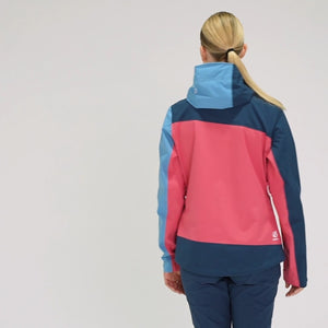 
                  
                    Laden Sie das Bild in den Galerie-Viewer, Traversing II Jkt - Damen Jacke | verschweißte Nähte - Pink-Blau
                  
                
