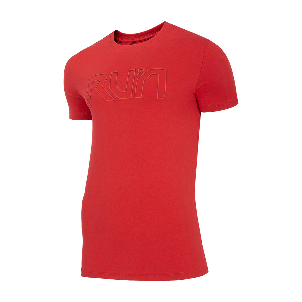Herren T-Shirt | aus Baumwolle - Rot - Herren Shirt - 4F - Sportrabatt