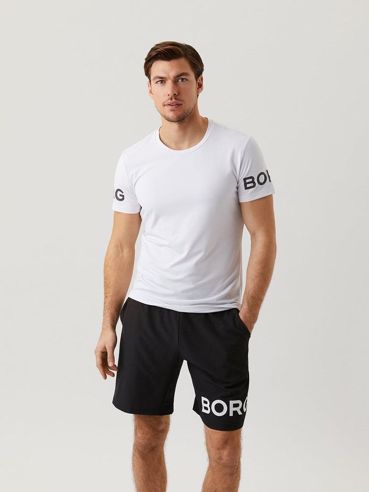 BORG T-SHIRT - Herren T-Shirt | Längeres Design mit tiefem Saum an der Rückseite - Weiß