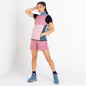 Duplicity II Vest - Damen Gilet | Besonders dehnbares Gewebe - Rosa-Blau - T GAR Unterjacken lg.Arm Da - Dare2B - Sportrabatt