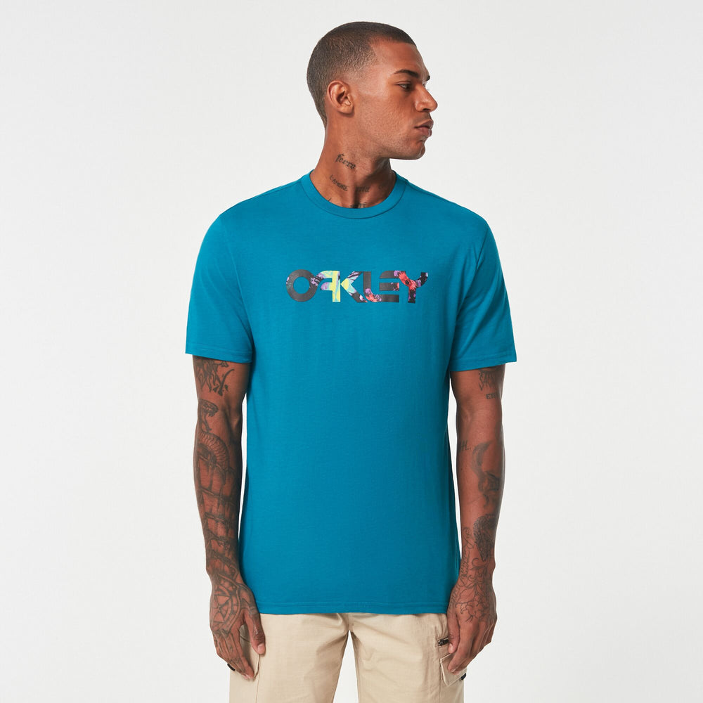 Floral splah b1b  - Herren T-Shirt | aus Baumwolle - Blau