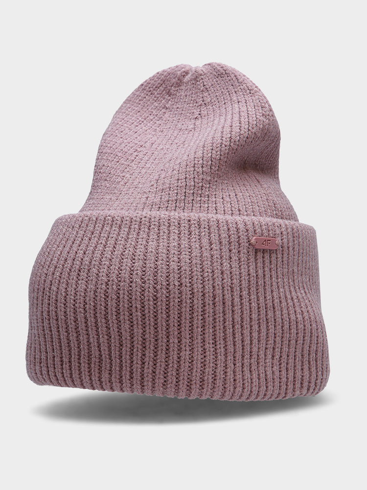 CAP - Damen Mütze | Ripstrick mit Umschlag - Rosa