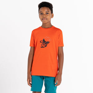 
                  
                    Laden Sie das Bild in den Galerie-Viewer, Amuse Tee - Kinder T-Shirt | mit Grafikprint - Orange
                  
                