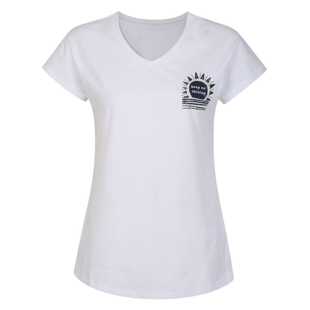 Tranquility Tee - Damen T-Shirt | aus Baumwolle, mit Druck - Weiß