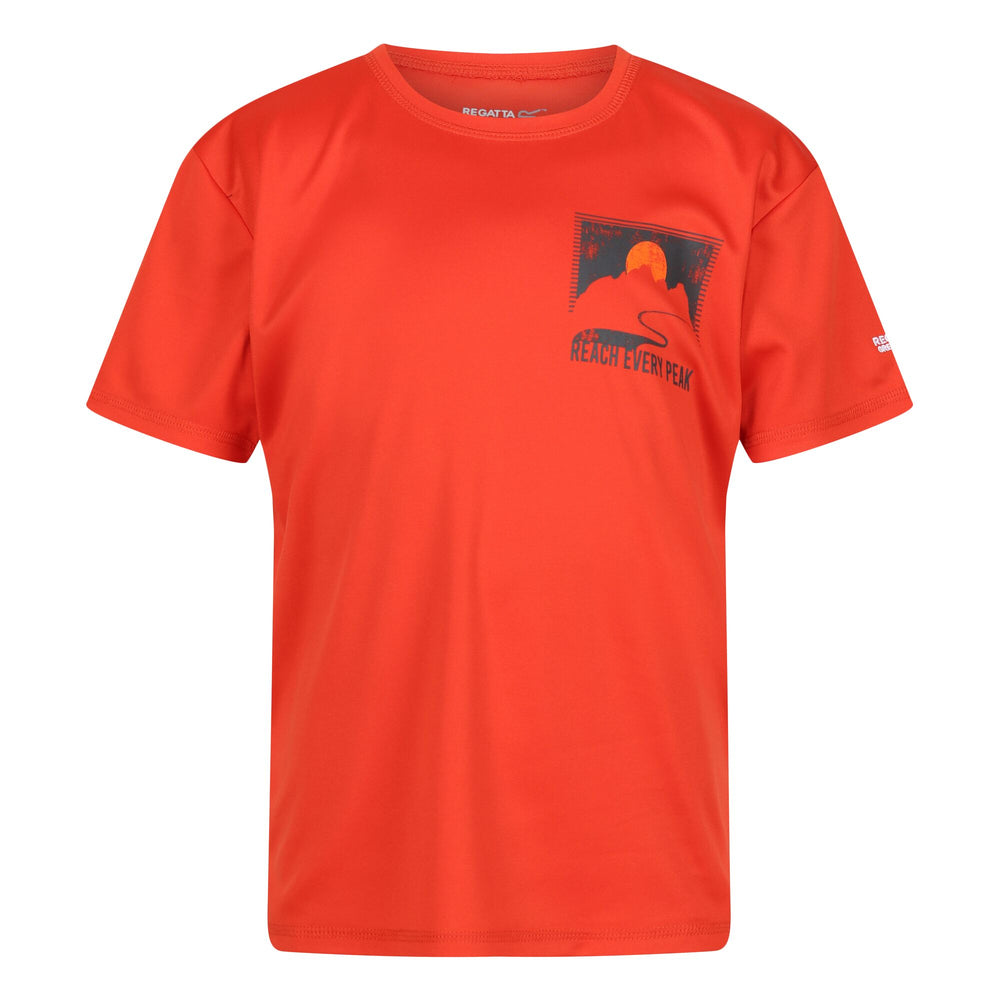 Alvarado VII - Kinder T-Shirt | mit Aufdruck - Orange