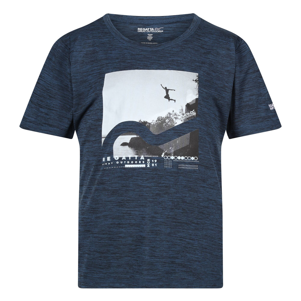 Alvarado VII - Kinder T-Shirt | mit Aufdruck - Blau
