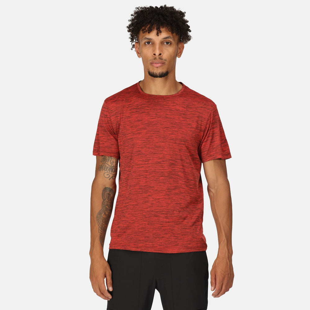 Fingal Edition - Herren T-Shirt | aus meliertem Jersey Gewebe - Rot