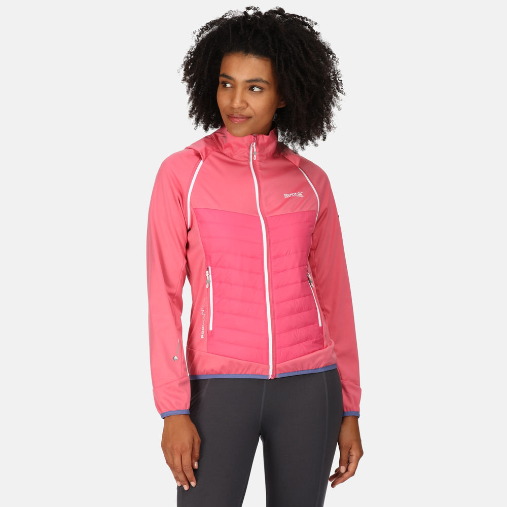 Steren Hybrid - Damen Jacke | mit abnehmbaren Raglanärmel - Pink