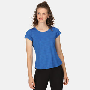 
                  
                    Laden Sie das Bild in den Galerie-Viewer, Limonite VI - Damen T-Shirt  aus schnelltrocknendem Netzgewebe - Blau
                  
                