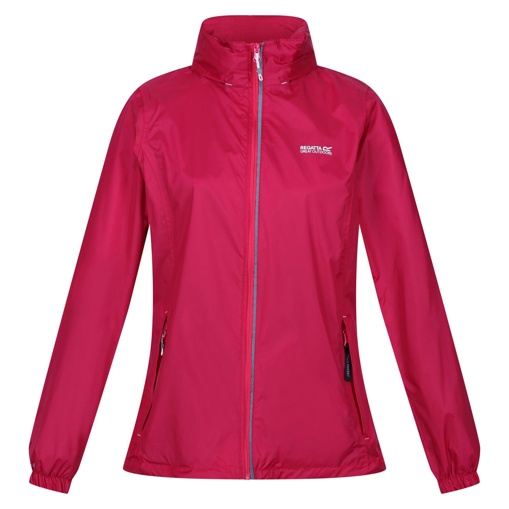 Corinne IV - Damen Regenjacke  mit Reflektor-Paspelierung - Pink -  Regenbekleidung - €44,99 - Sportrabatt