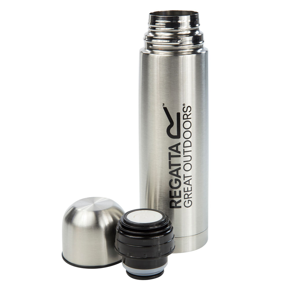 Vacuum Flask 0.5 L - Isolierflasche | mit auslaufsicherem Deckel - Grau